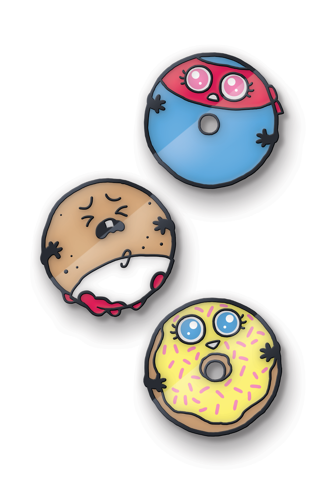 Donut Squad Babies! pin badges bundle