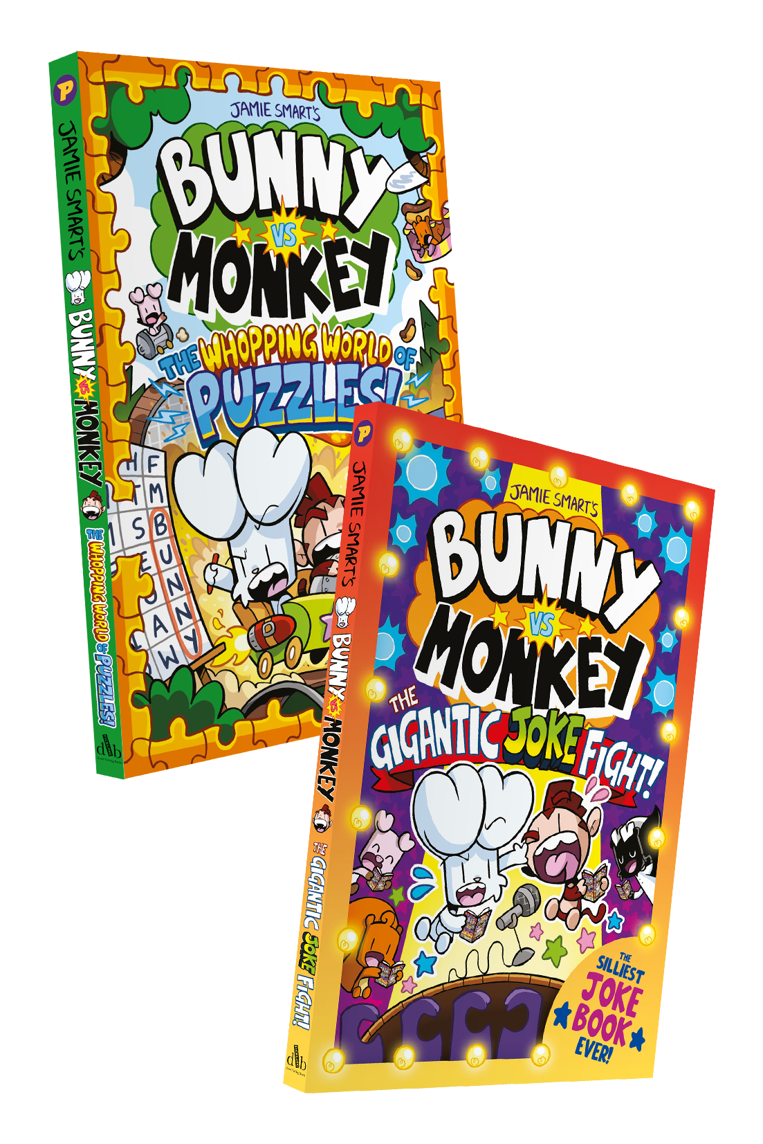 Bunny vs Monkey jokes and puzzles bundle