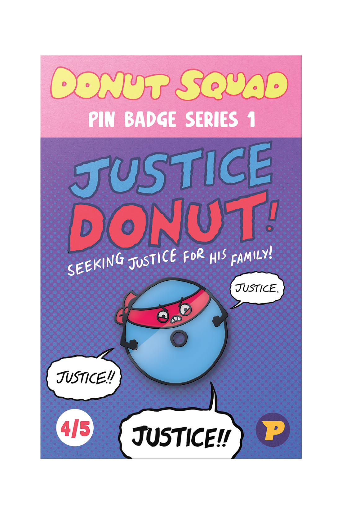 Donut Squad pin badges bundle - series 1