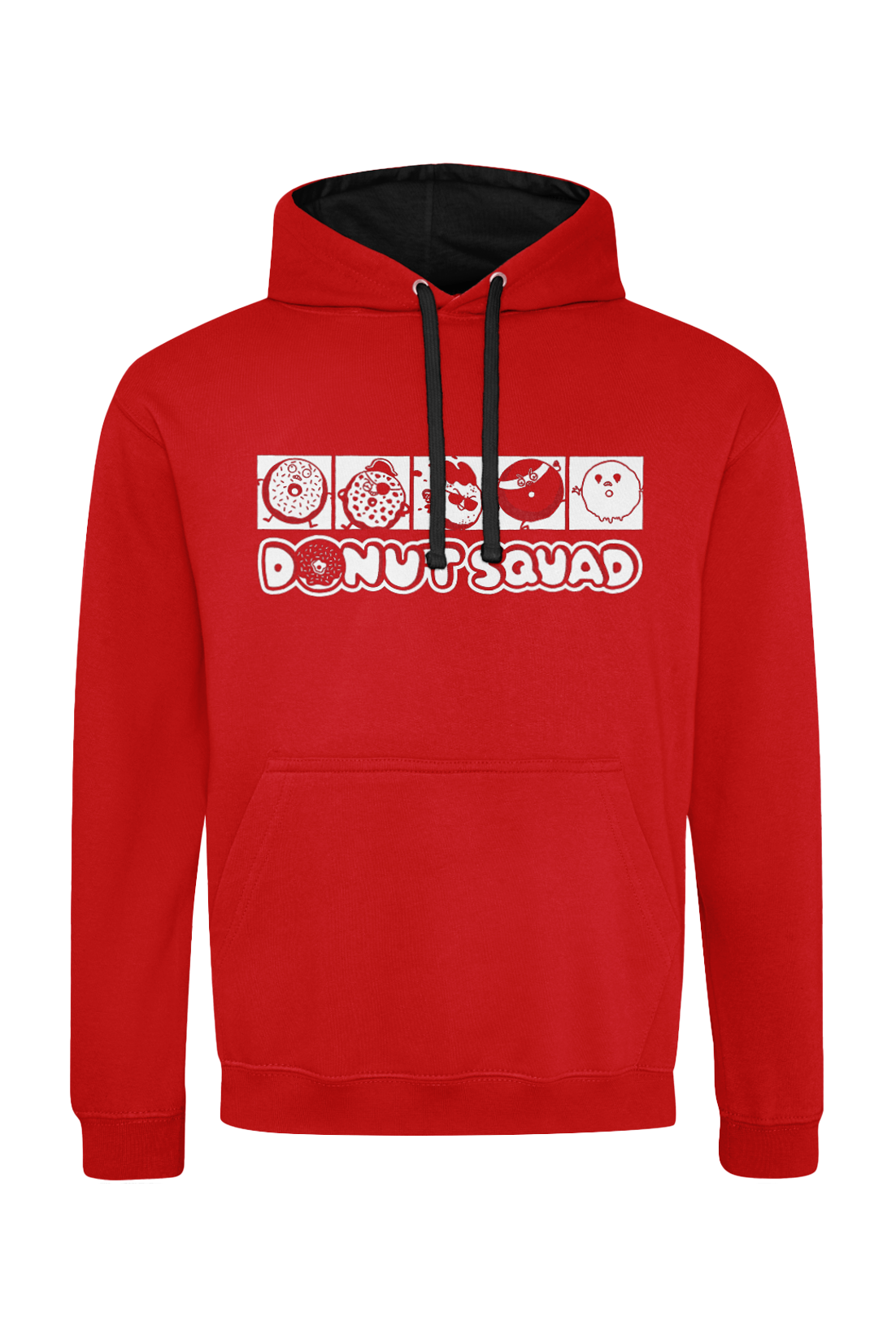 Donut Squad line-up adult hoodie