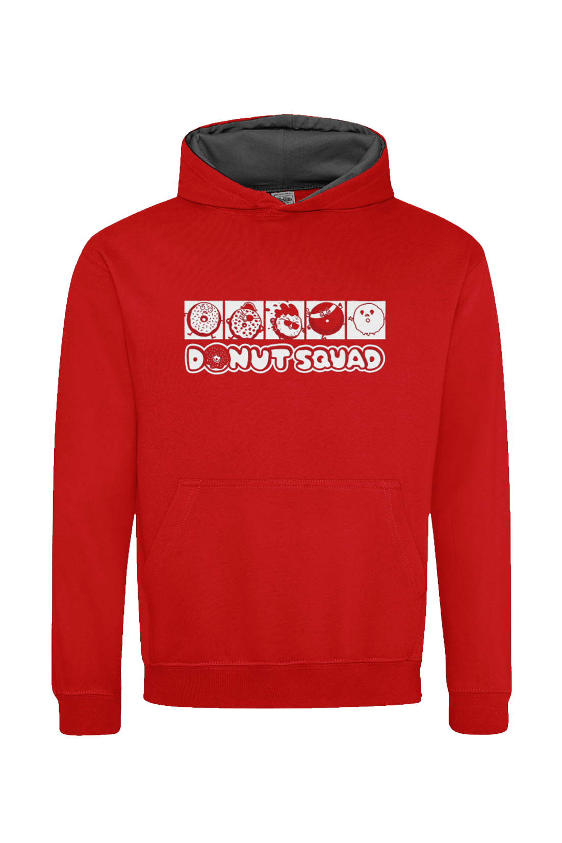 Donut Squad line-up kids hoodie