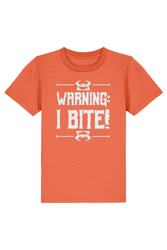 Know Your Monsters "Warning: I Bite!" kids t-shirt