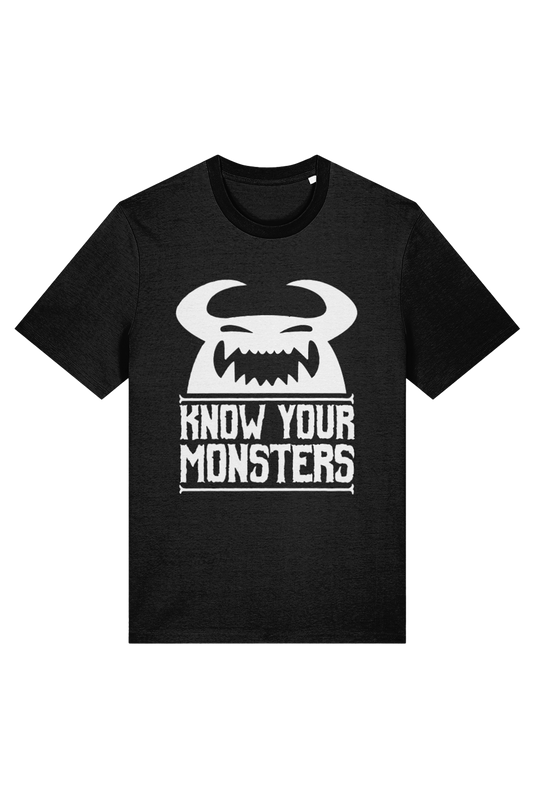 Know Your Monsters Logo adult t-shirt
