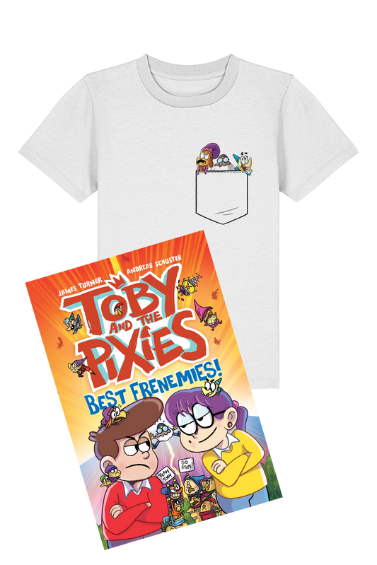 Toby and the Pixies: Best Frenemies book and t-shirt bundle