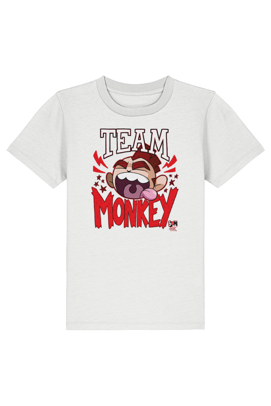 Bunny vs Monkey Team Monkey kids t-shirt