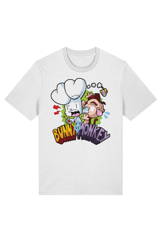 Bunny vs Monkey Classic Logo adult t-shirt