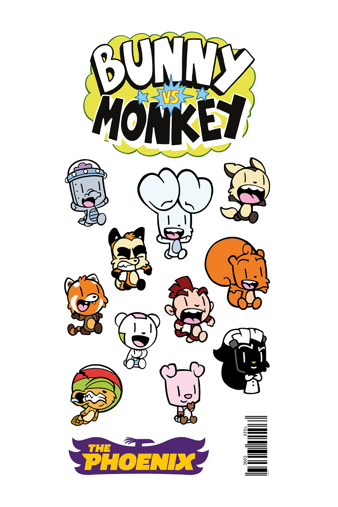 Bunny vs Monkey temporary tattoos