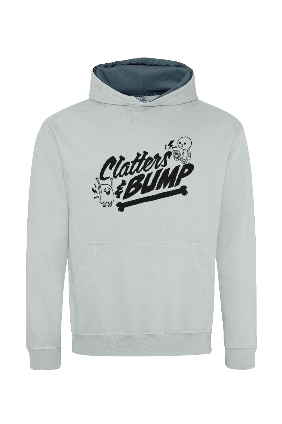 Clatters and Bump Vintage Distress kids hoodie