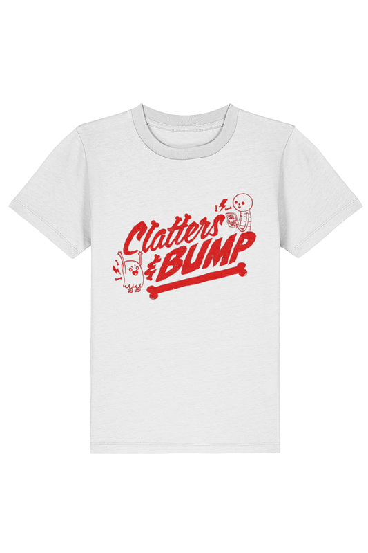 Clatters and Bump Vintage Distress kids t-shirt