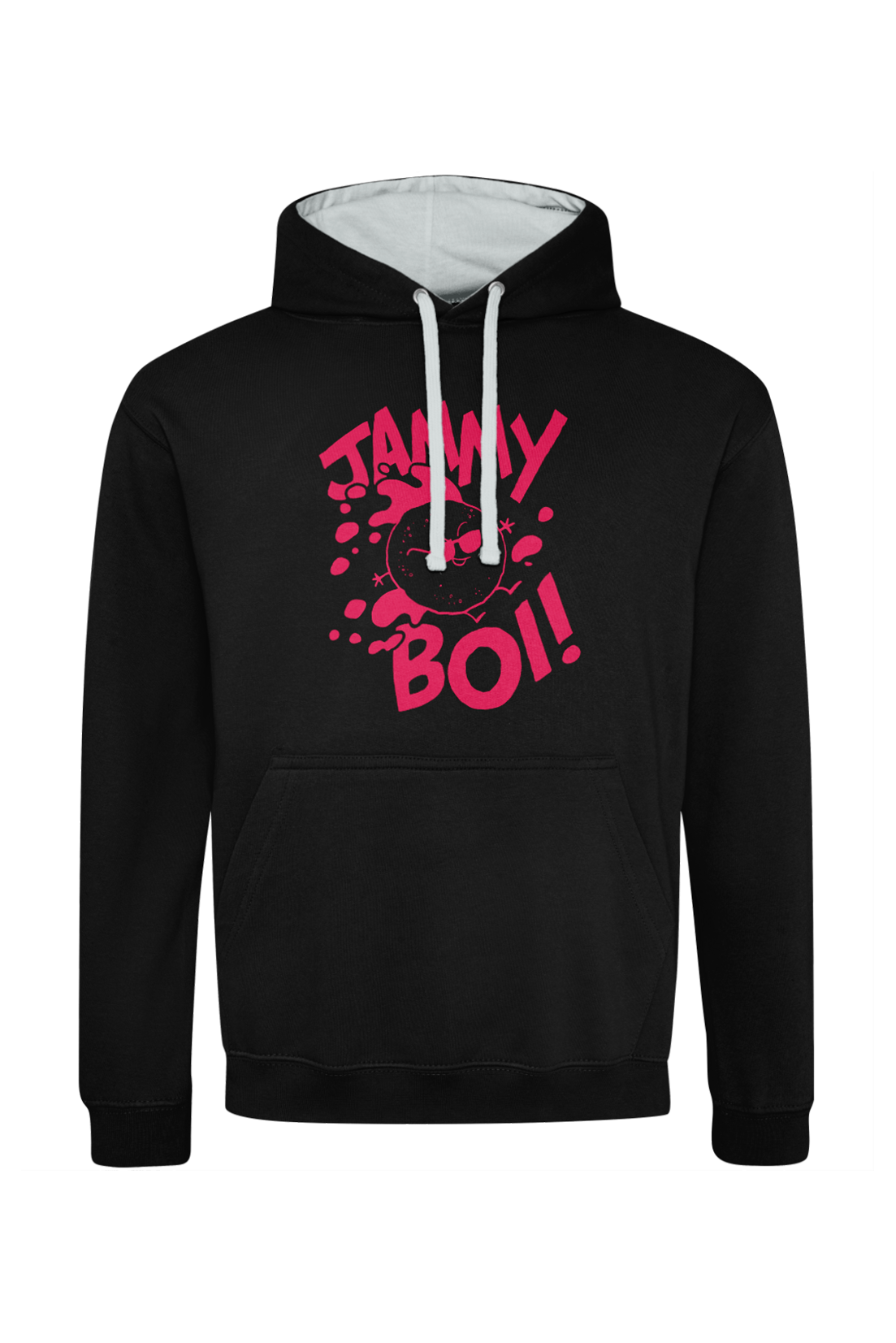 Donut Squad Jammyboi mono design adult hoodie