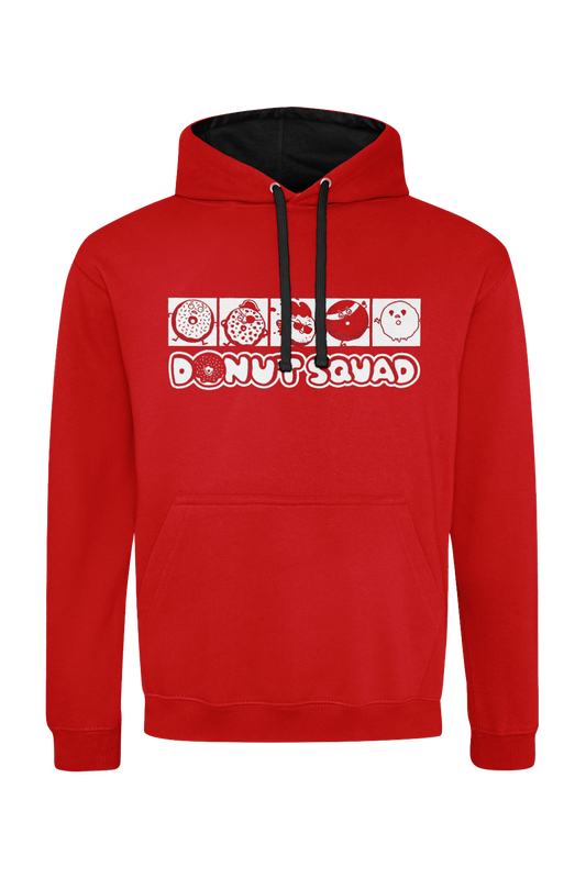 Donut Squad line-up adult hoodie