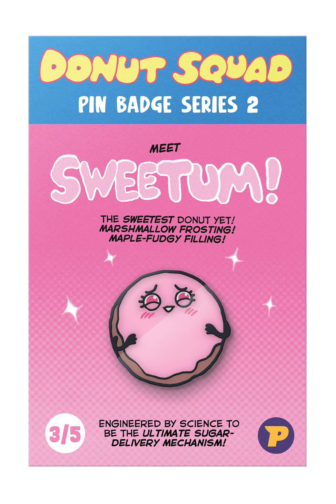 Donut Squad pin badges bundle - series 2