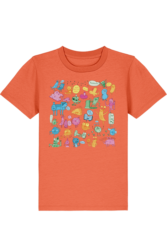 Doug Slugman P.I. Character Mix-up Mono kids t-shirt