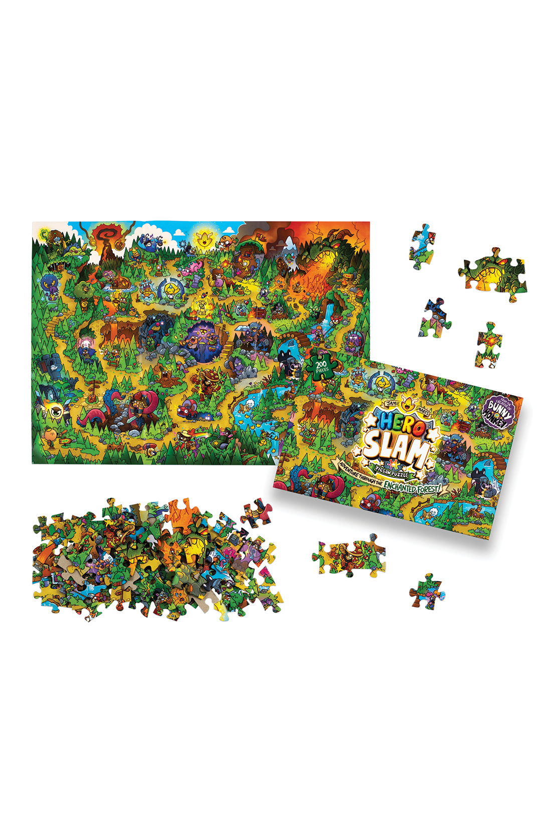 Jamie Smart's Hero Slam Jigsaw Puzzle: 200 pieces