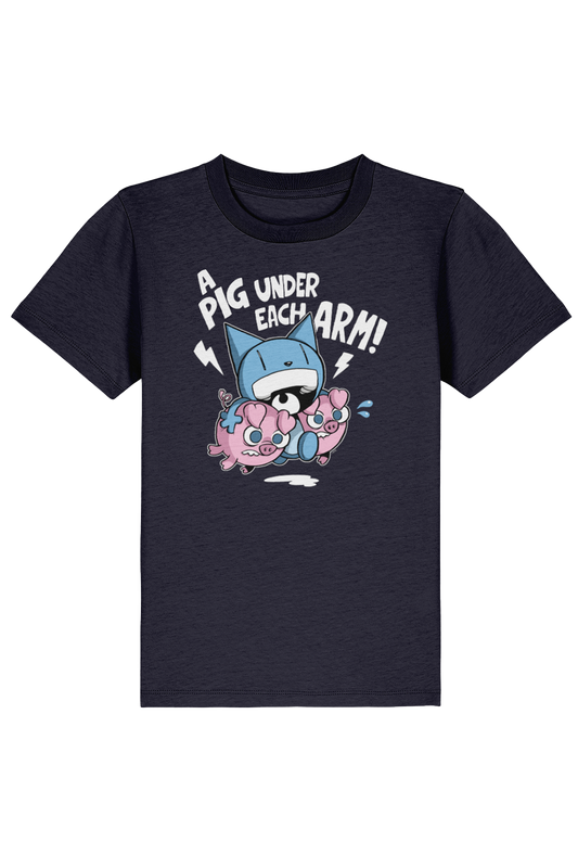Looshkin "A pig under each arm!" kids t-shirt