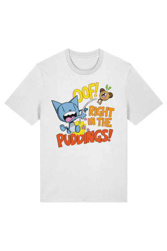 Looshkin "Oof! Right in the puddings!" adult t-shirt
