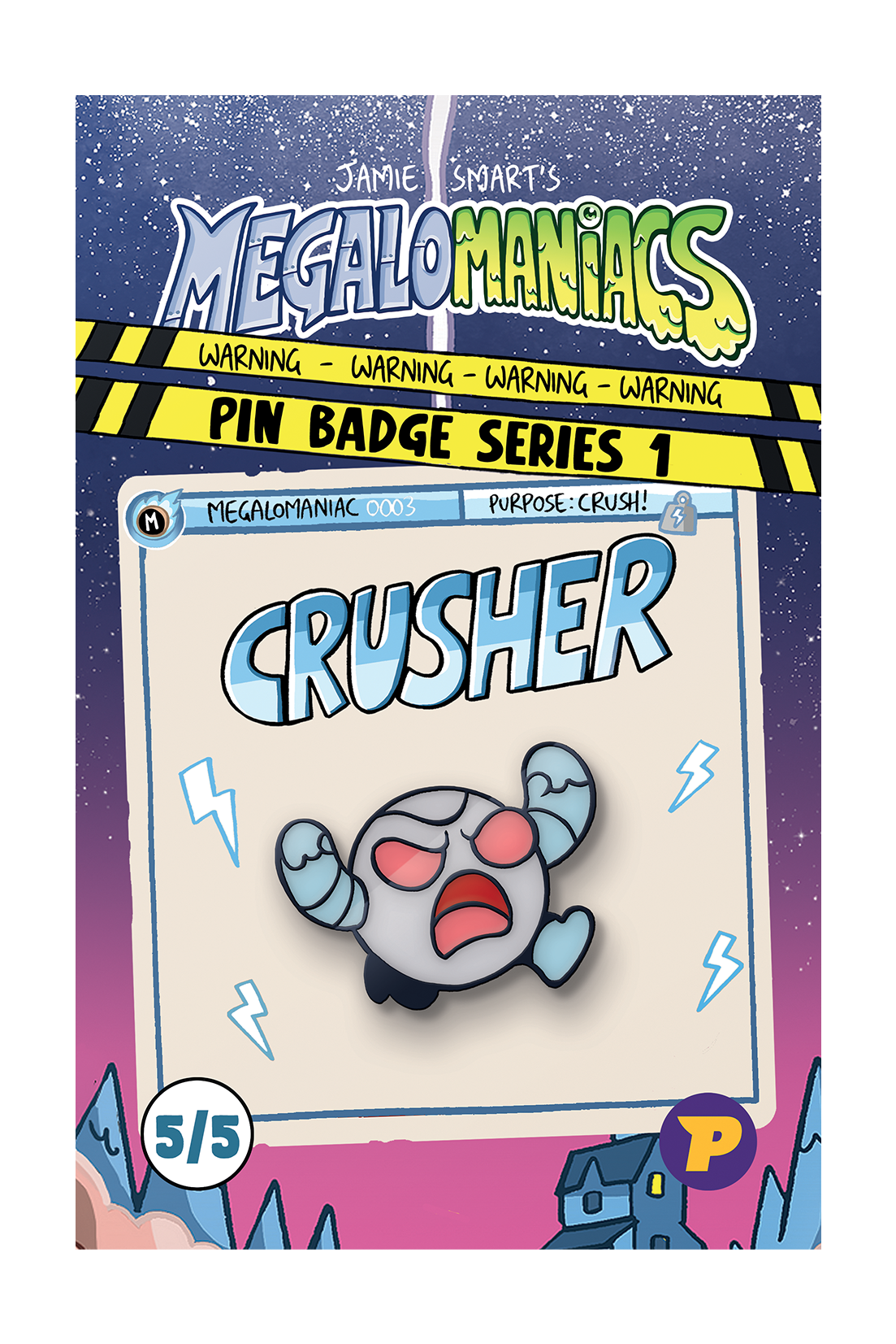 Megalomaniacs pin badge bundle