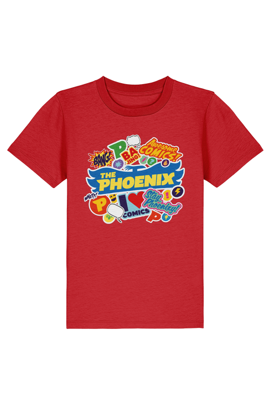 Phoenix Sticker Style kids t-shirt