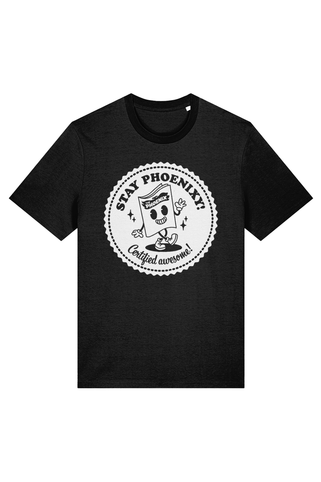 Bunny vs Monkey Intergalactic Monkey Business and Stay Phoenixy Rosette kids t shirt