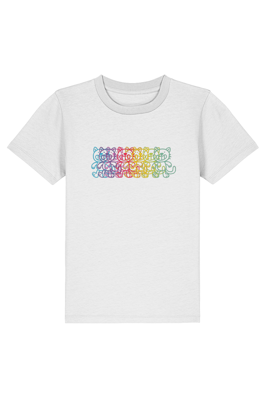 Squid Bits Rainbow Cat kids t-shirt