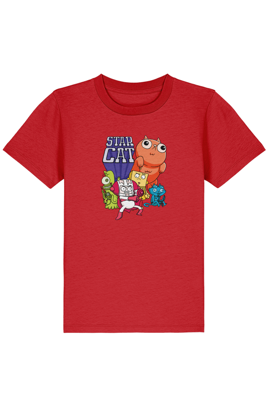 Star Cat Groupshot kids t-shirt