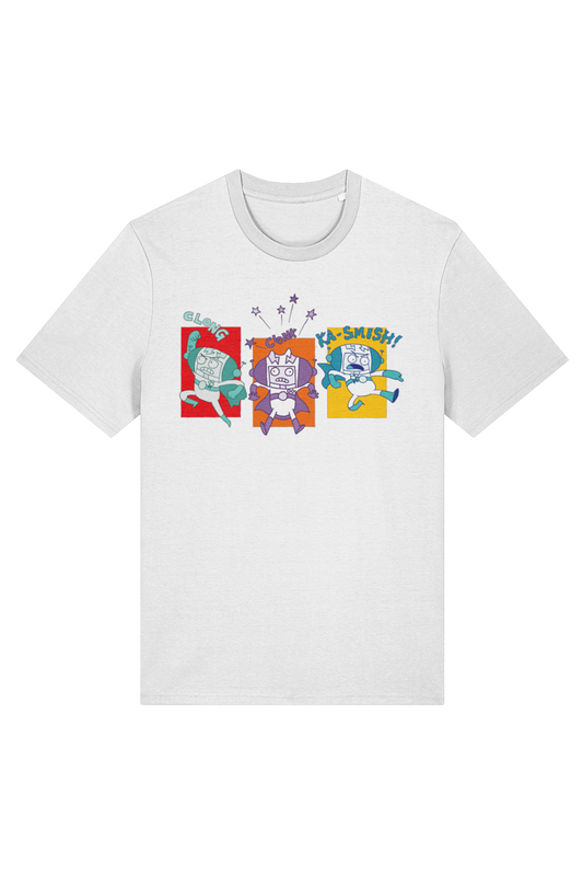 Star Cat Spaceington Squares adult t-shirt