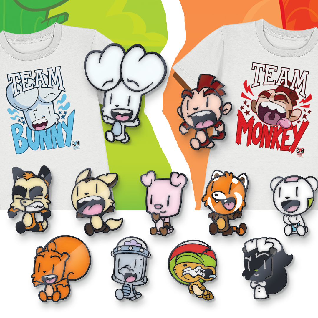 Bunny vs Monkey merchandise