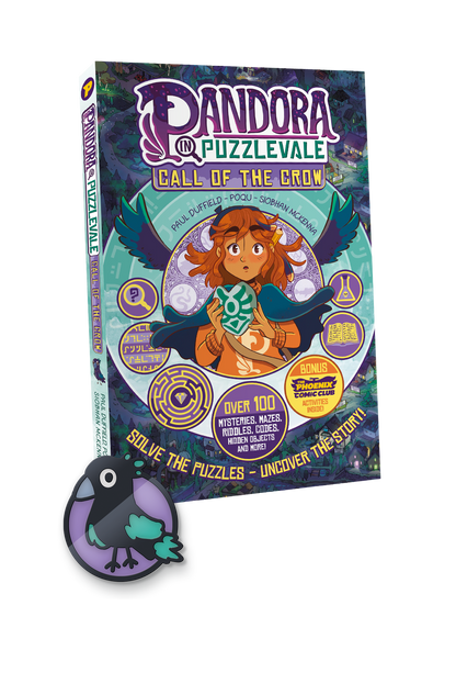Pandora in Puzzlevale concealed crow book and badge bundle (book 2)