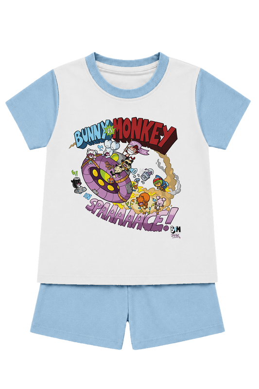 Bunny vs Monkey In Space kids pyjamas