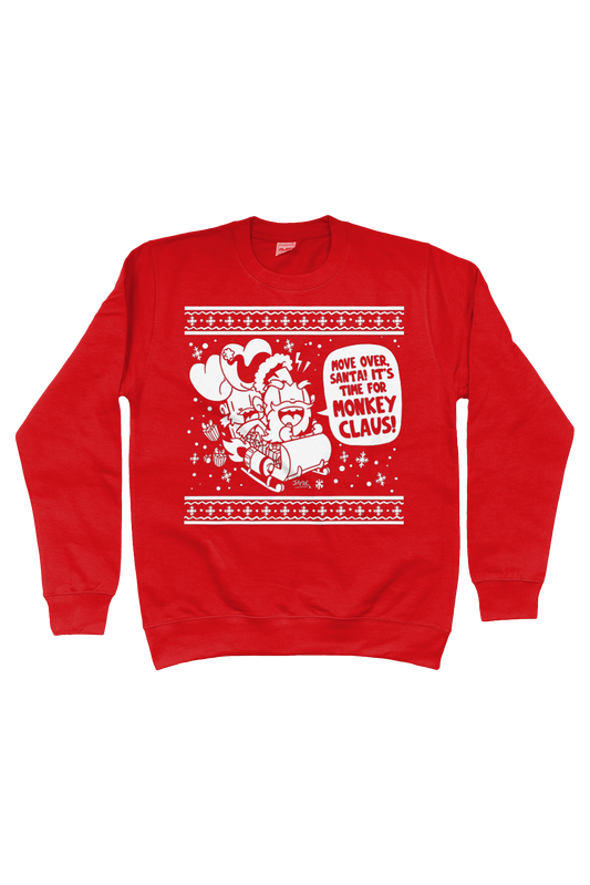 Bunny vs Monkey Christmas jumper kids