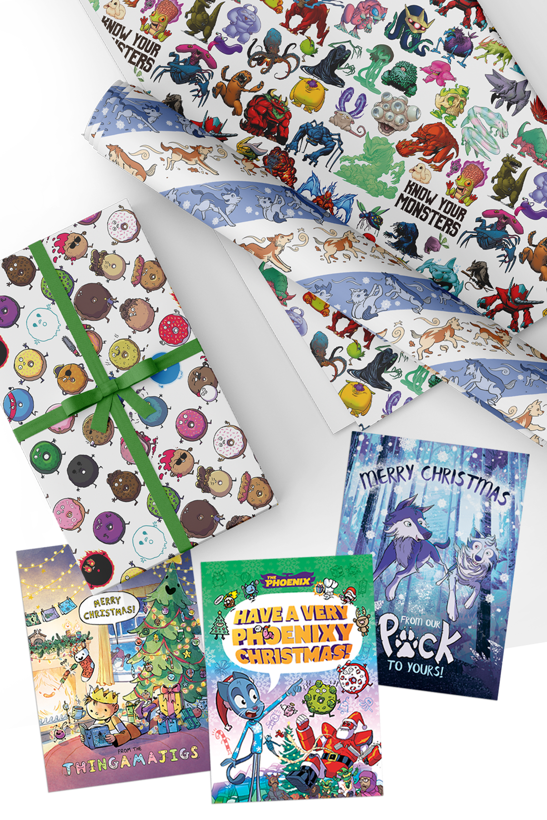 Christmas cards and wrap bundle