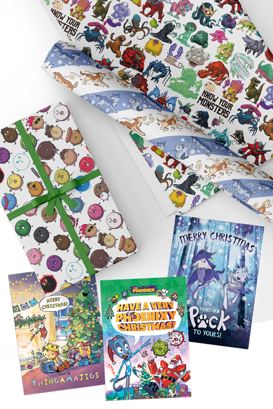 Christmas cards and wrap bundle