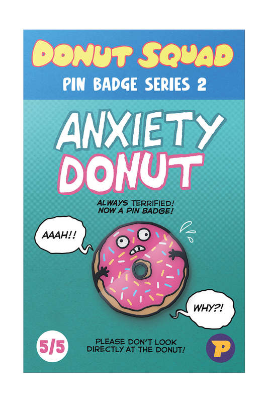 Donut Squad Anxiety Donut pin badge