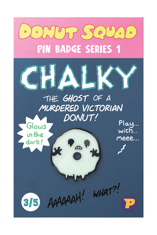 Donut Squad Chalky pin badge