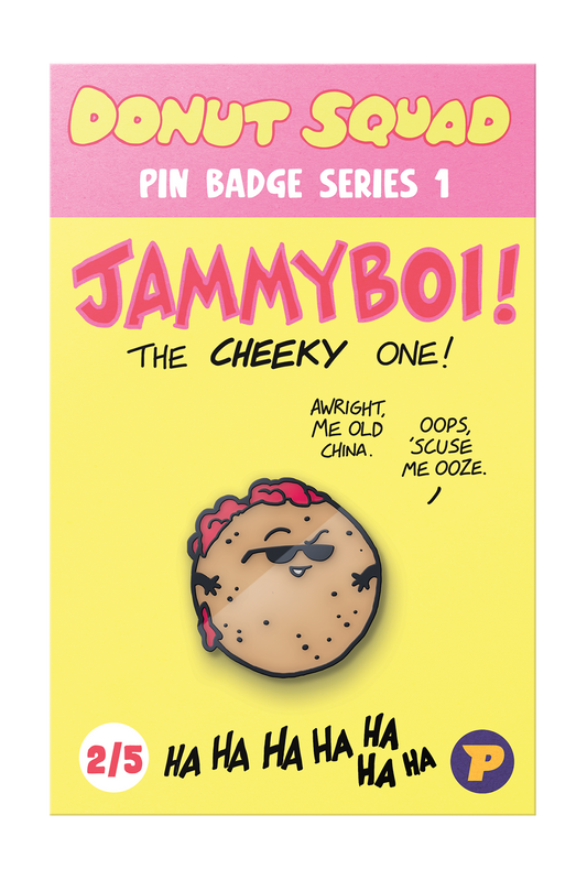 Donut Squad Jammyboi pin badge