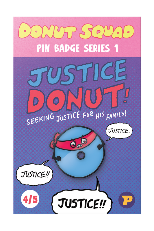 Donut Squad Justice Donut pin badge