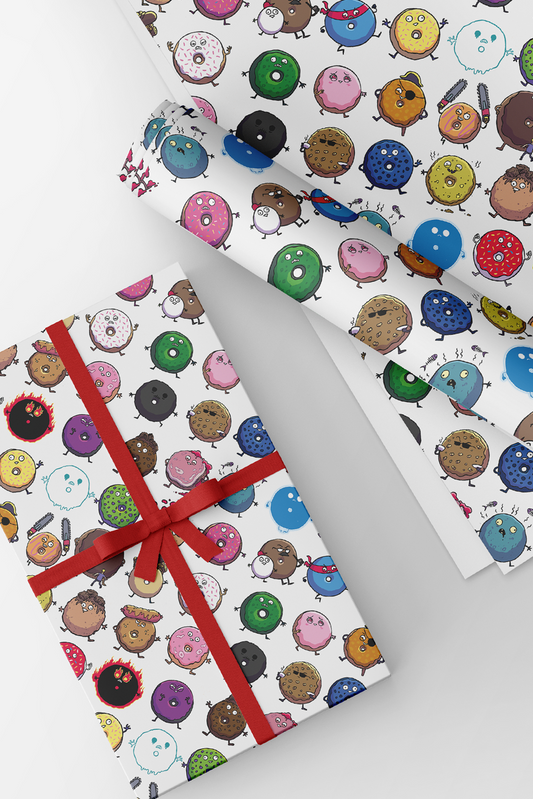 Donut Squad wrapping paper pack