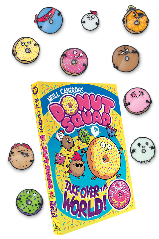 Donut Squad book and pin badges bundle (book 1)