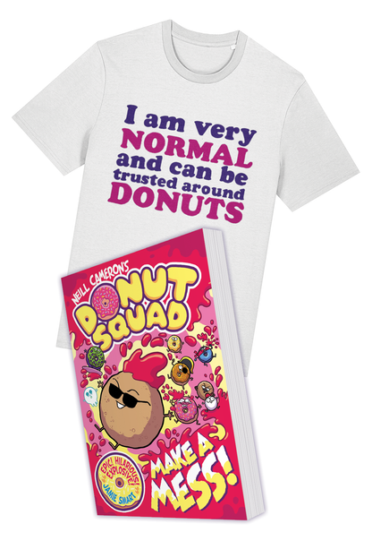 Donut Squad "I am very normal" book t-shirt bundle (book 2)
