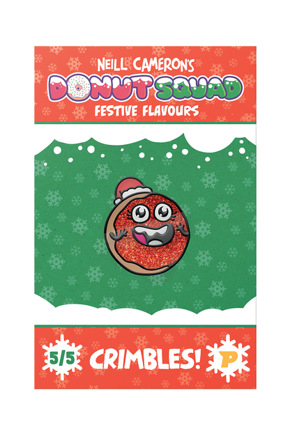 Donut Squad festive pin badges gift bundle