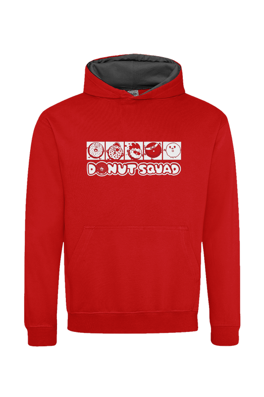 Donut Squad line-up kids hoodie