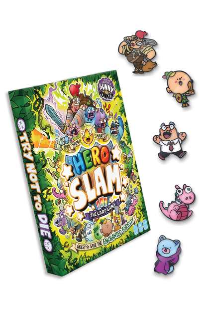 Hero Slam game and pin badges bundle