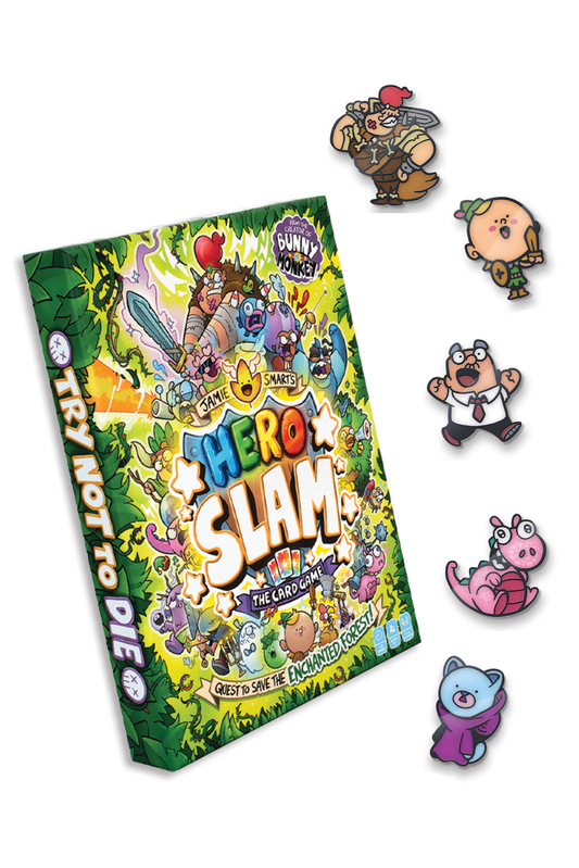 Hero Slam game and pin badges bundle