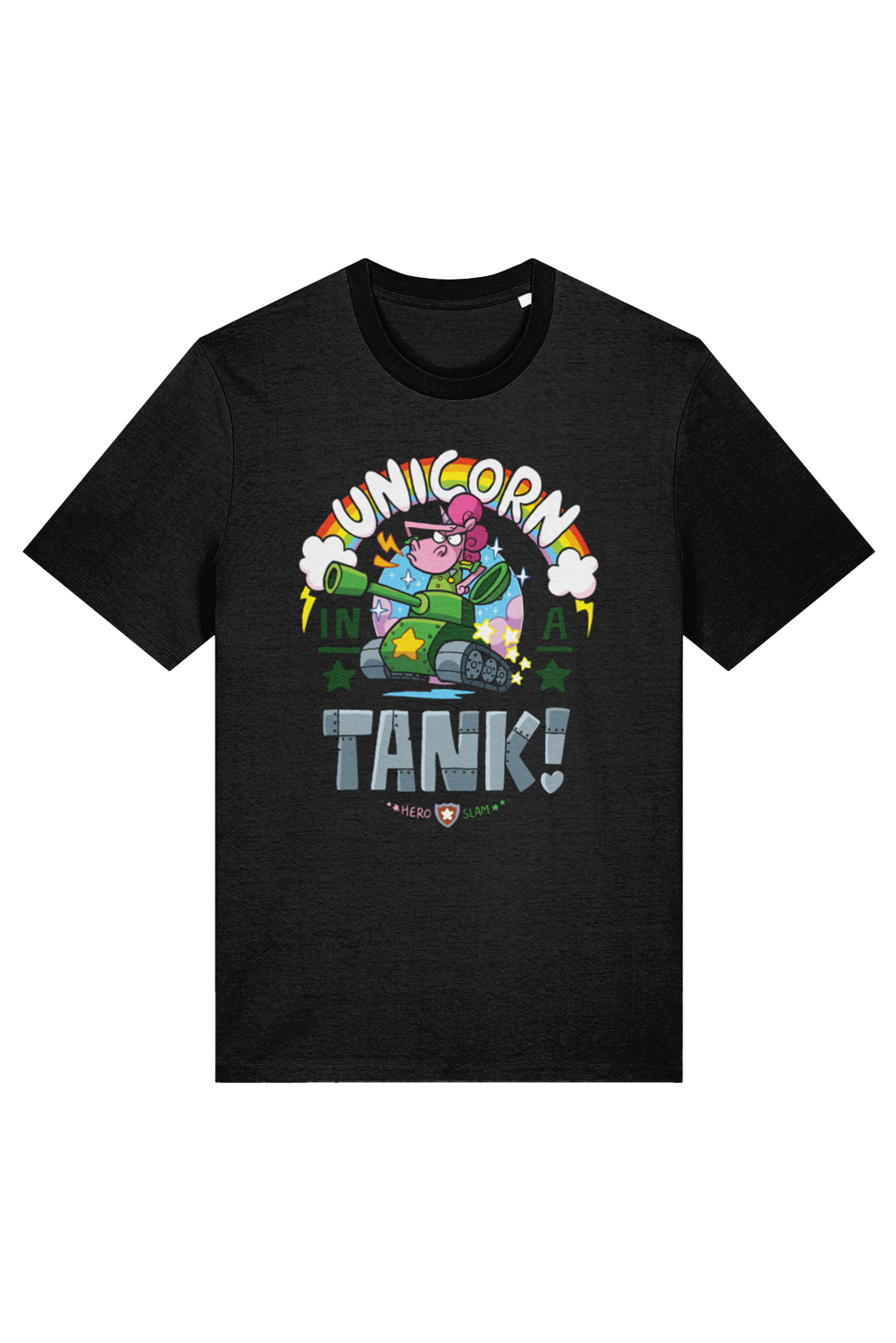 Hero Slam Unicorn adult t-shirt