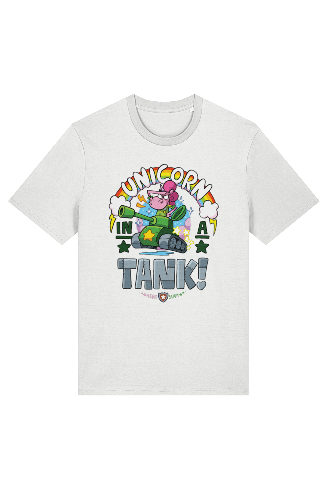 Hero Slam Unicorn adult t-shirt