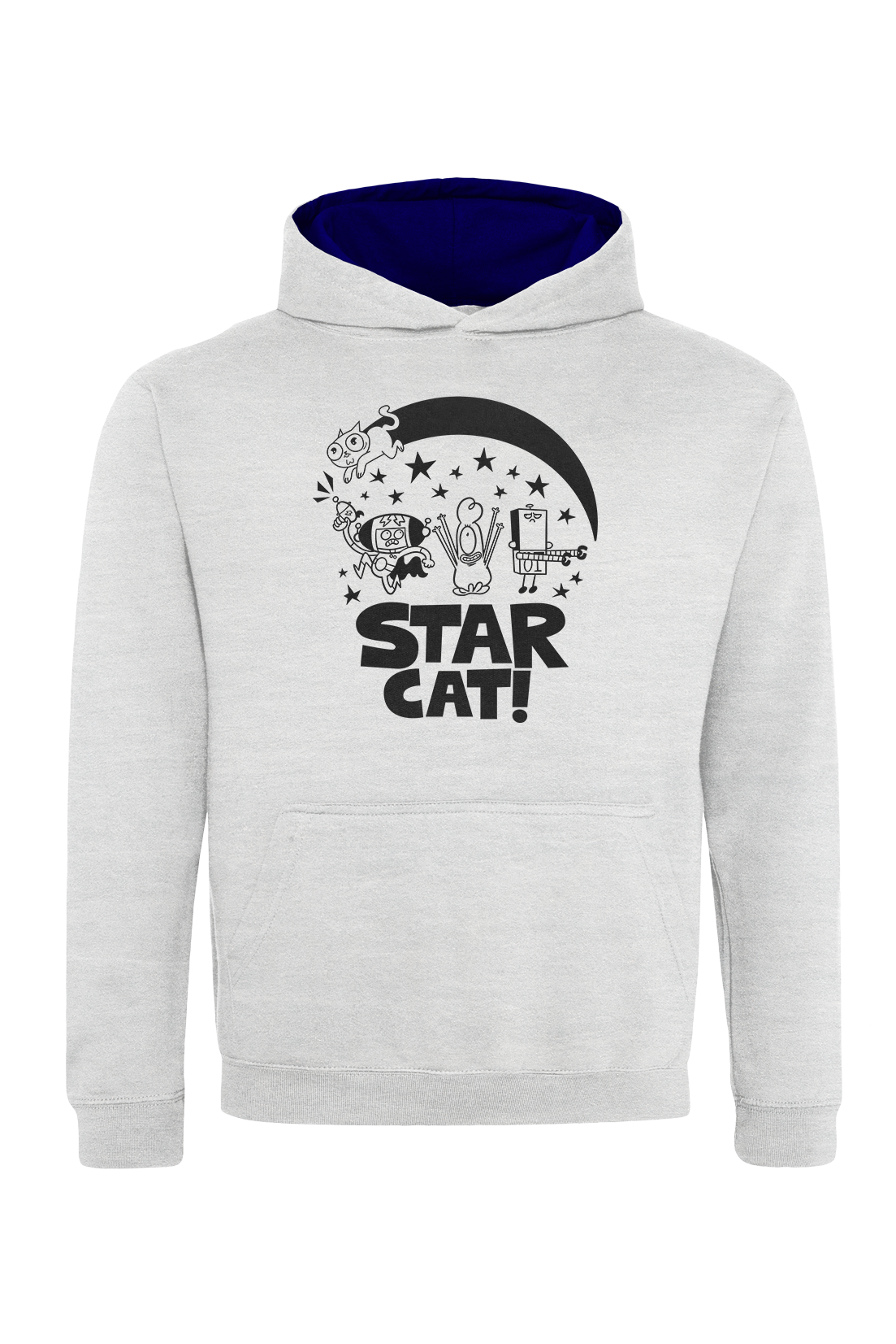 Star Cat Centre Groupshot kids hoodie