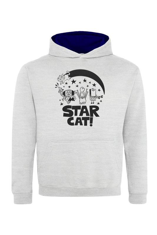 Star Cat Centre Groupshot kids hoodie