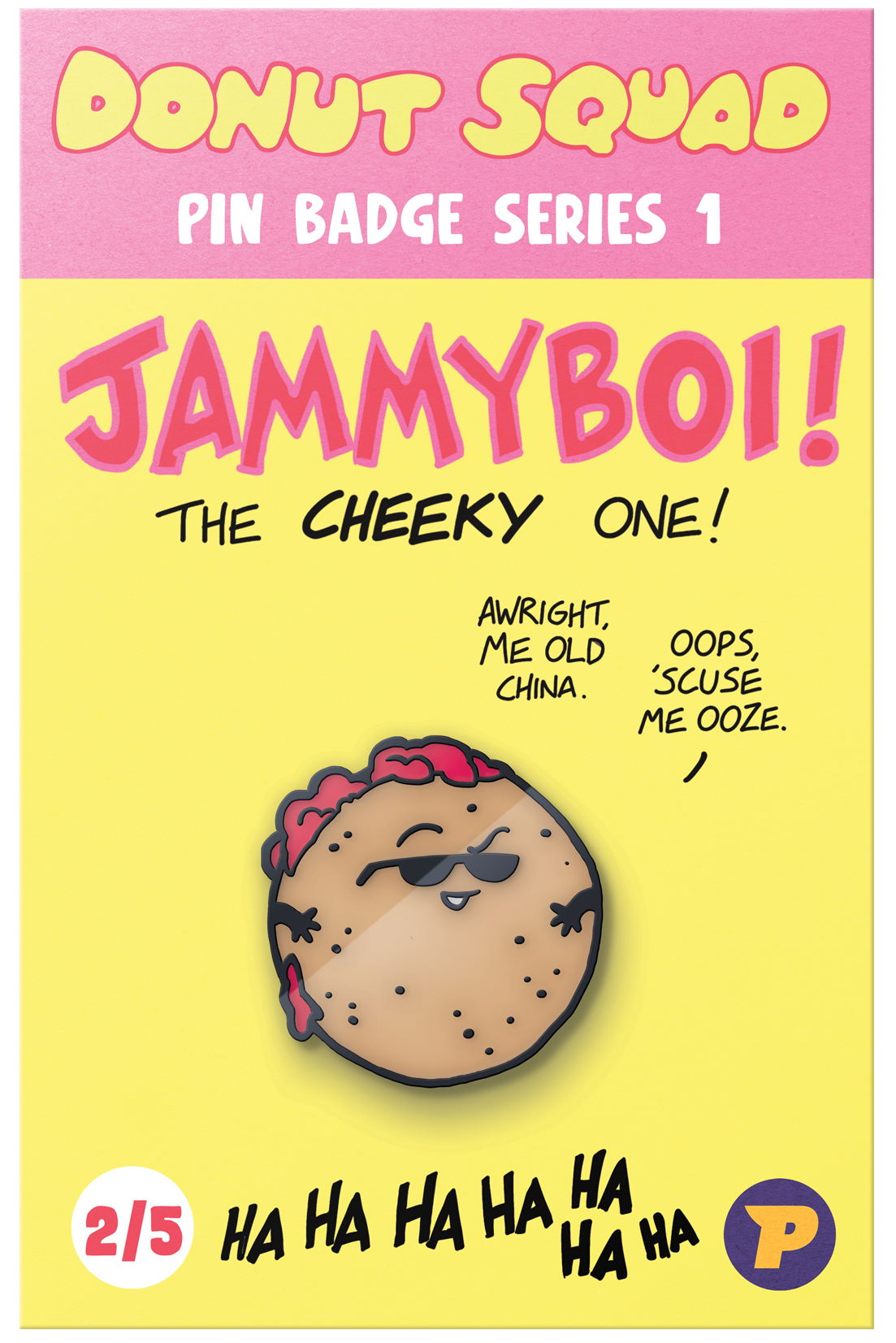 Donut Squad Jammyboi pin badge