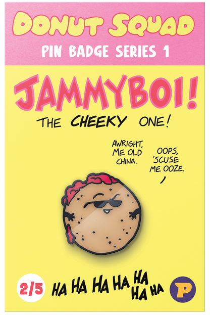 Donut Squad Jammyboi pin badge