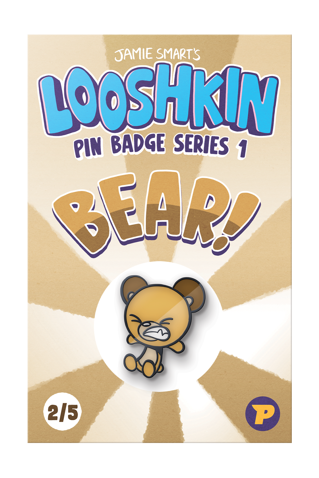 Looshkin Bear pin badge